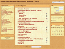 Tablet Screenshot of moodle.unsaac.edu.pe